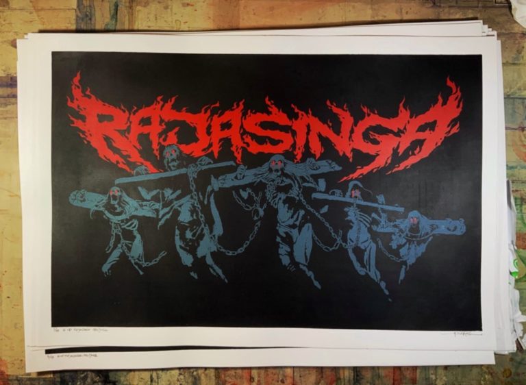 #np RAJASINGA “PENJARA” on Screen Printing Poster